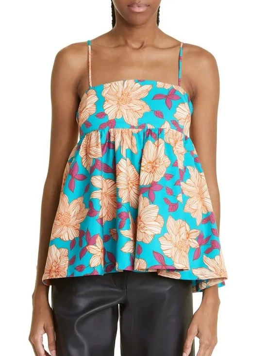 Autumn Adeigbo Tops - Autumn Adeigbo Fifi Floral Print Camisole